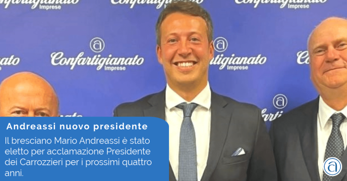 Andreassi nuovo presidente dei Carrozzieri di Confartigianato